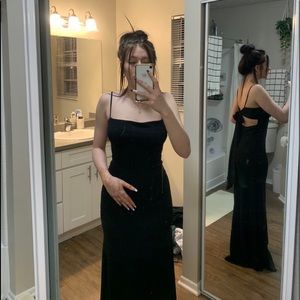 Black formal dress